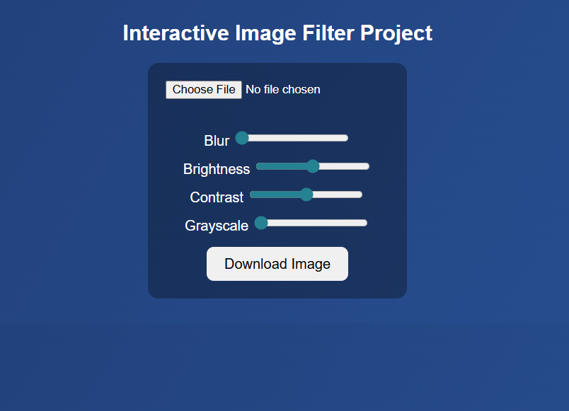 Interactive Image Filter | PixelCraft-Interactive-Image-Filter-Web-App-